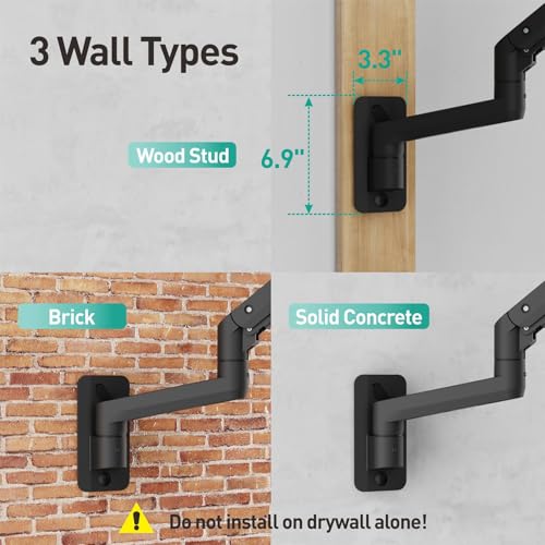 Ultrawide Monitor Wall Mount 17-49 Inch Adjustable 20kg VESA 100 WALI