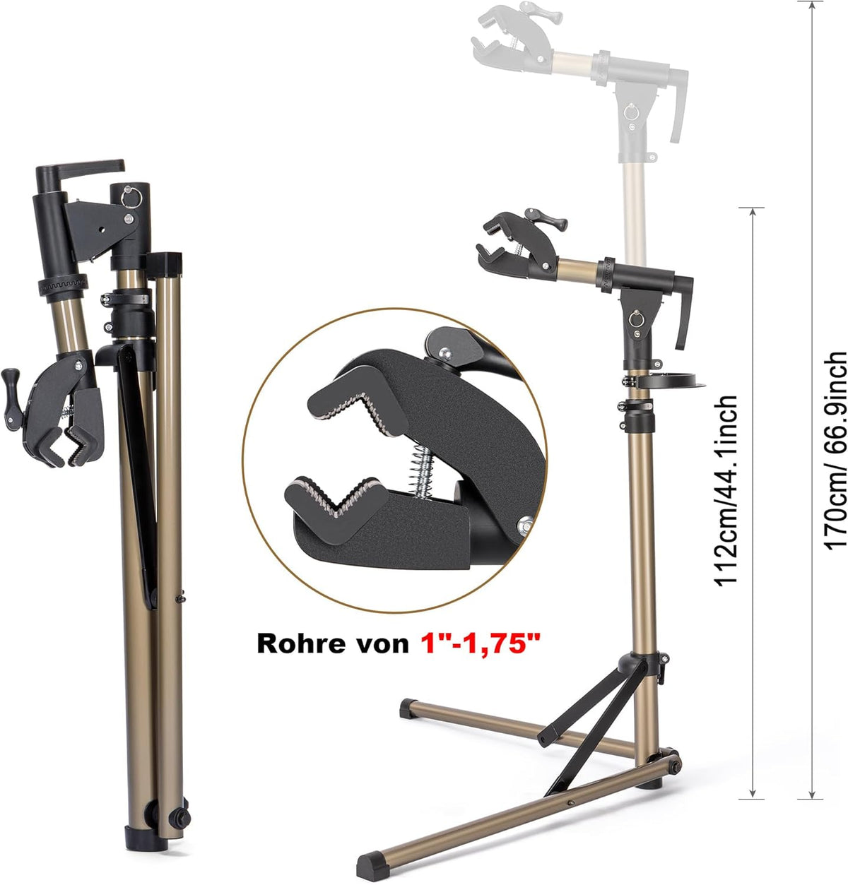 Bike Repair Stand Foldable Adjustable 360 Rotating 36kg MTB Road E-Bike CXWXC