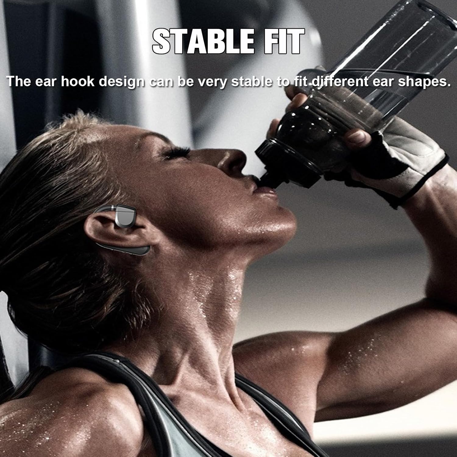 Bone Conduction Bluetooth 5.3 Headphones HiFi Sound Adjustable Sports Xmenha