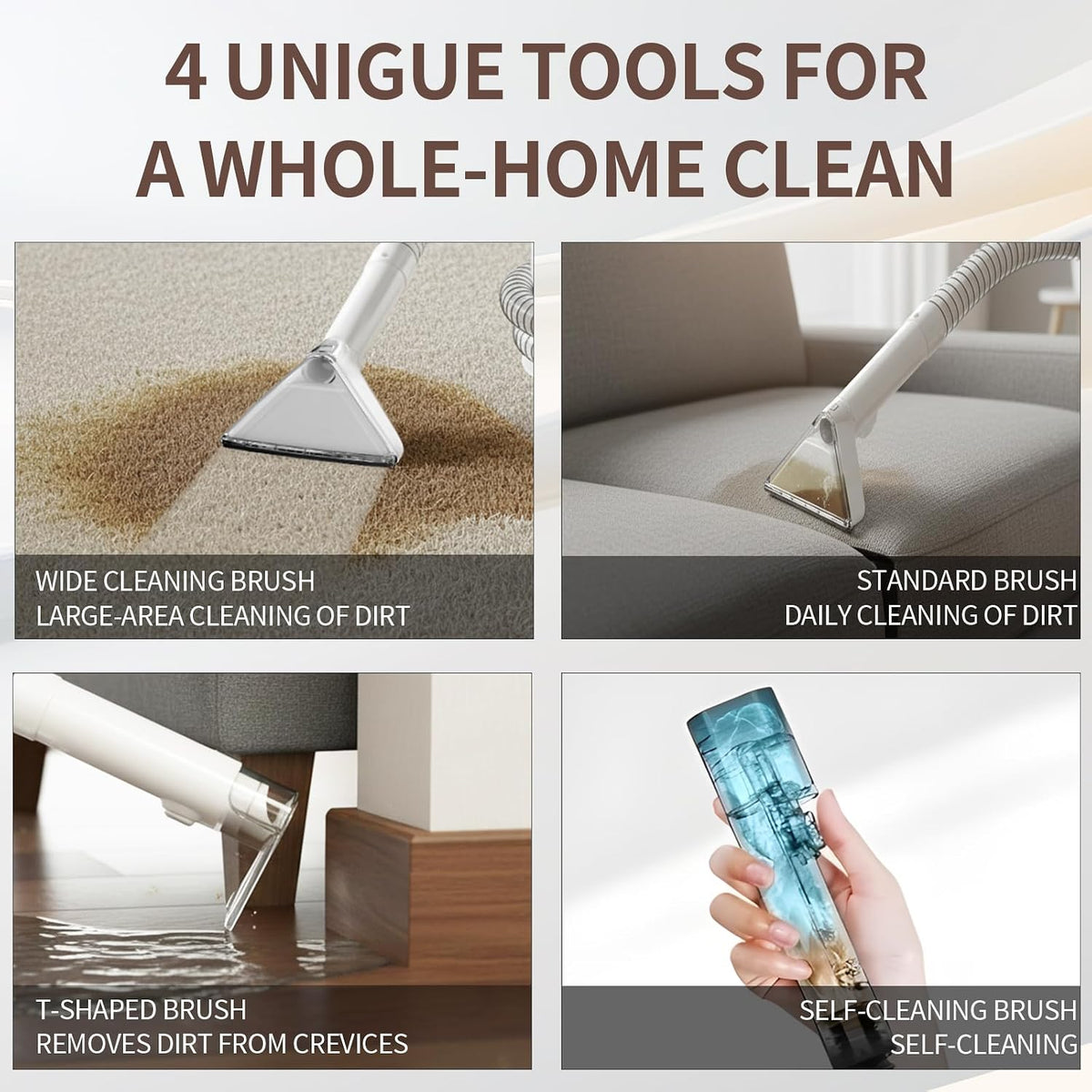 Portable Carpet Cleaner Handheld Spot Cleaning Machine Upholstery PUREBEAR