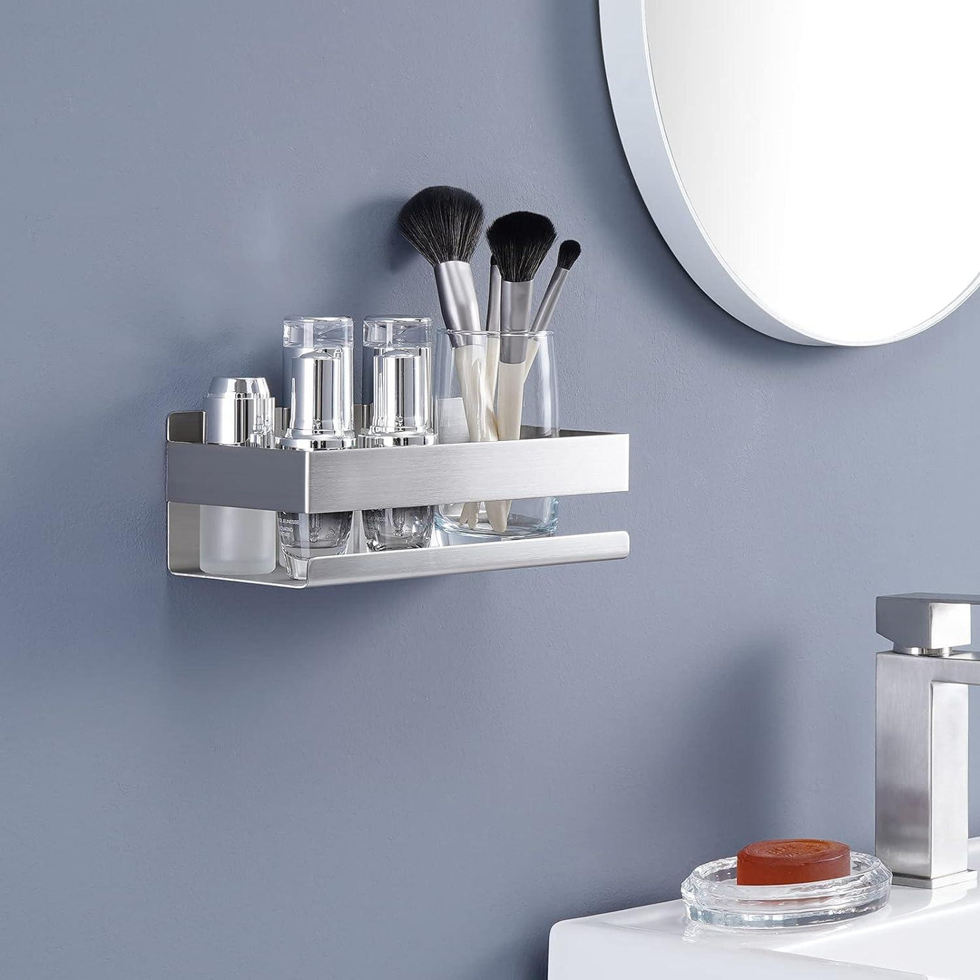 KES Bathroom Shower Shelf Wall Mounted 23CM, Stainless Steel - Massive Discounts