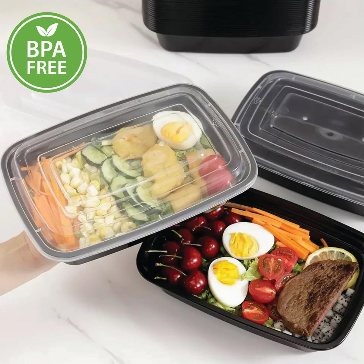 96 Pack Meal Prep Containers Reusable, BPA Free Food Prep Containers with Lids
