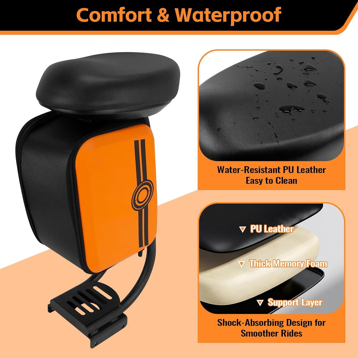 Electric Scooter Seat Xiaomi M365 Pro Series Adjustable Saddle Storage Bag Kit