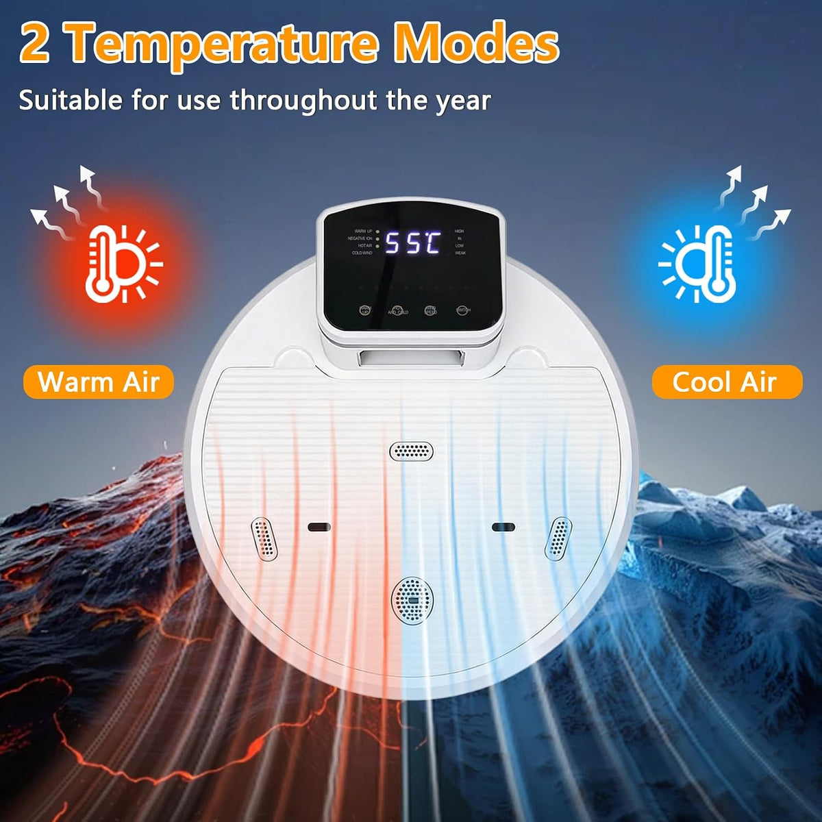 Full Body Air Dryer 2500W Pre Warm LED Touch Panel 3 Speed Cold Warm Body Dryer