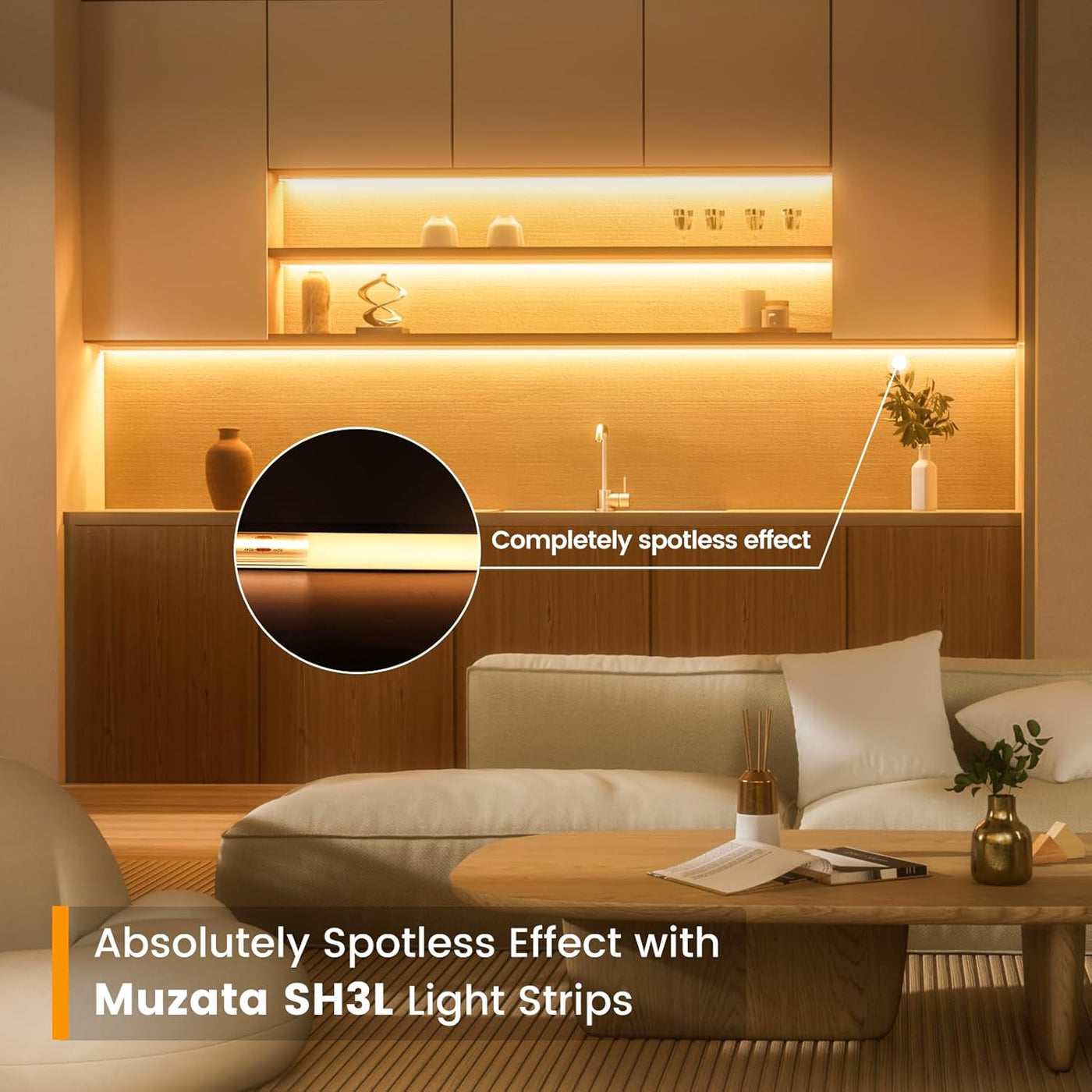 LED Profile Channel 1M U Shape Diffuser Milky Cover 6 Pack Muzata