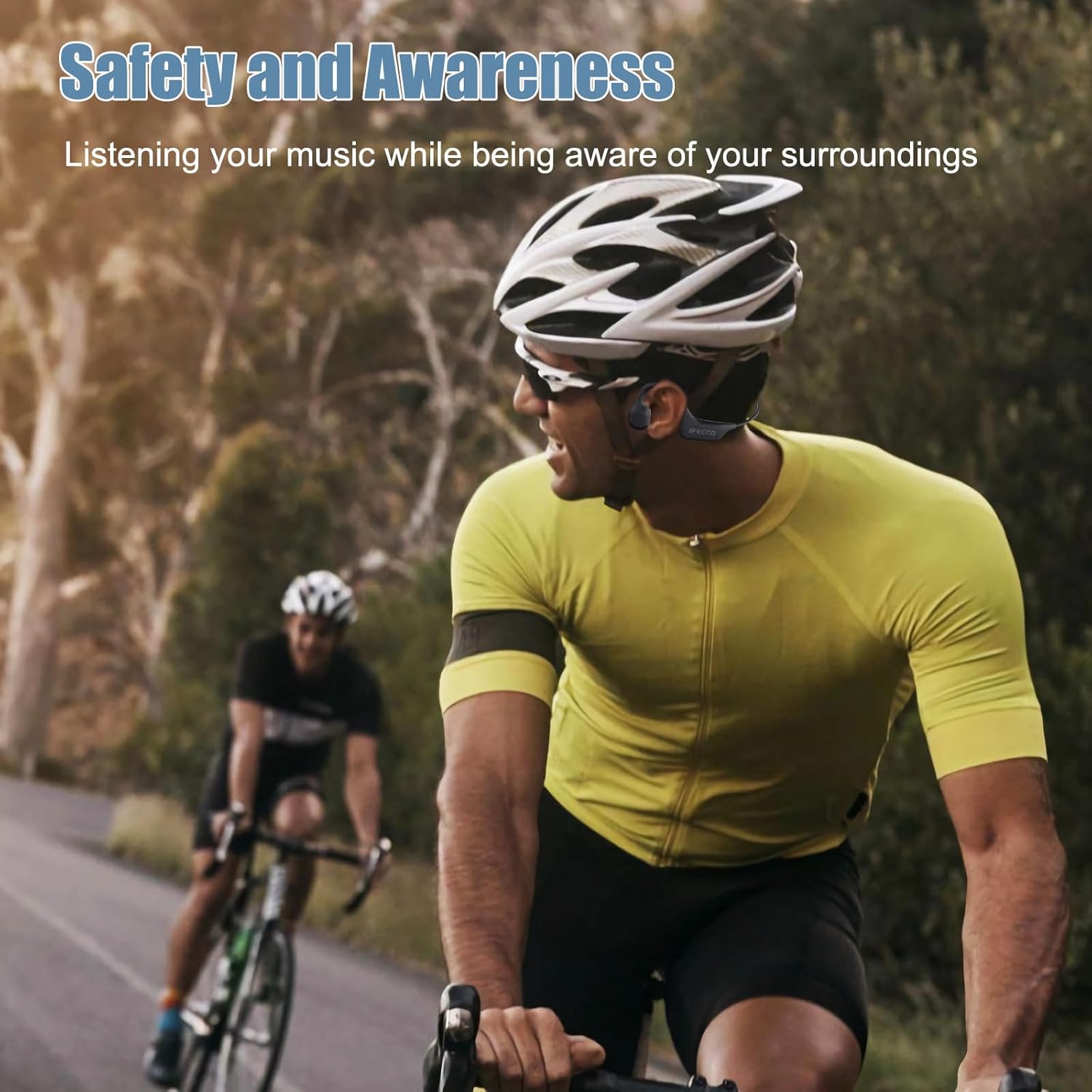 Bone Conduction Headphones Bluetooth 5.3 Open Ear Waterproof Sport IFECCO