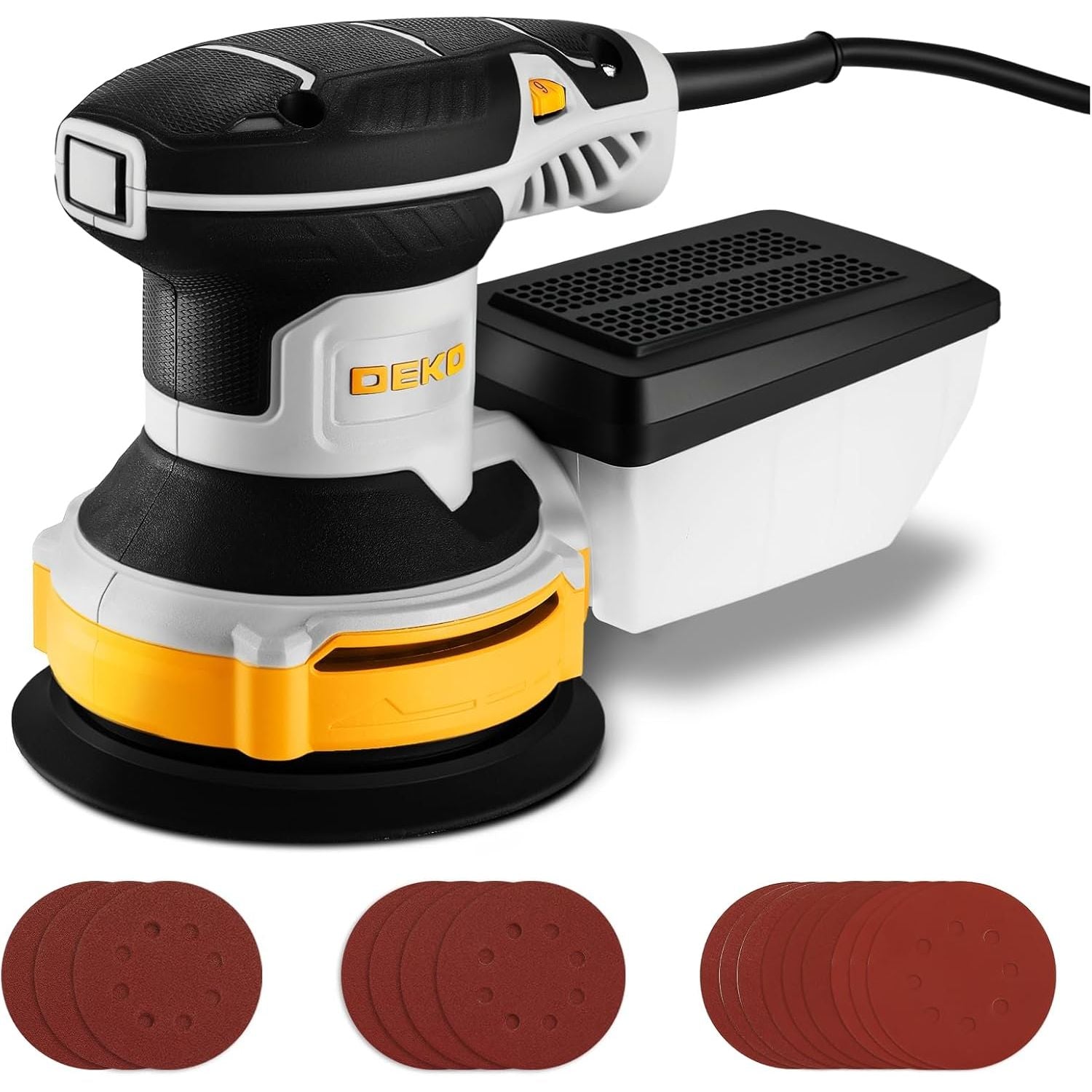 Random Orbit Sander 300W 125mm Variable Speed 14000RPM DEKOPRO Electric