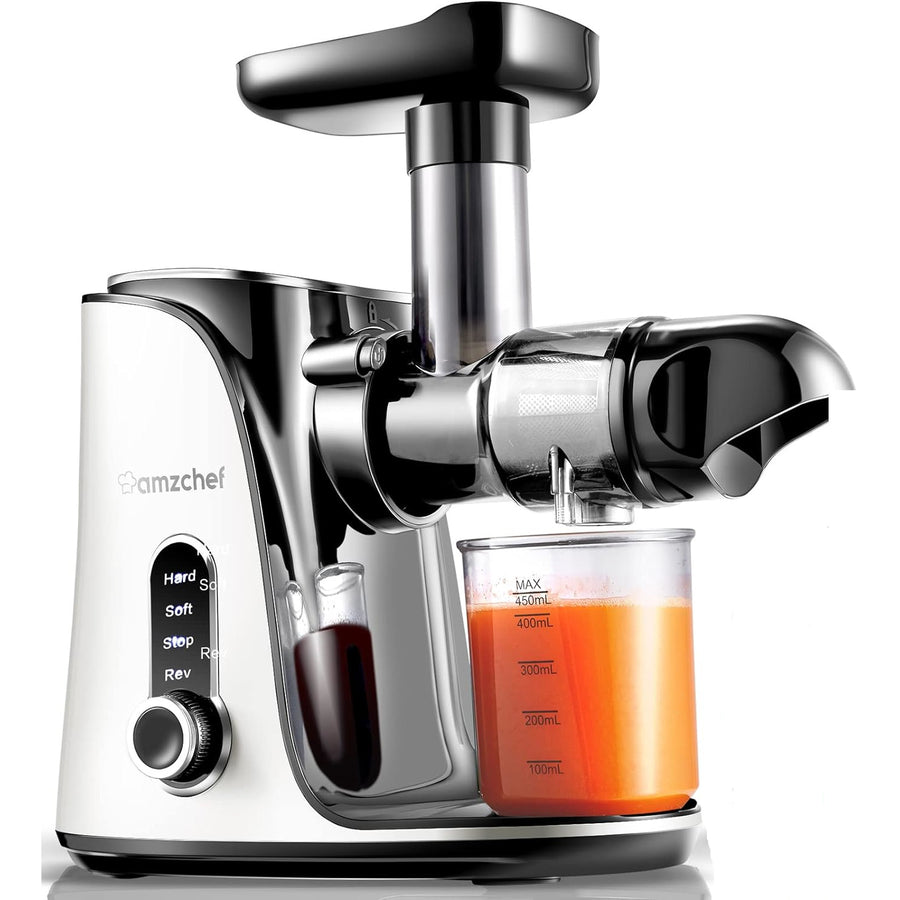 AMZCHEF Cold Press Juicer with 2 Speed Control - High Juice Yield