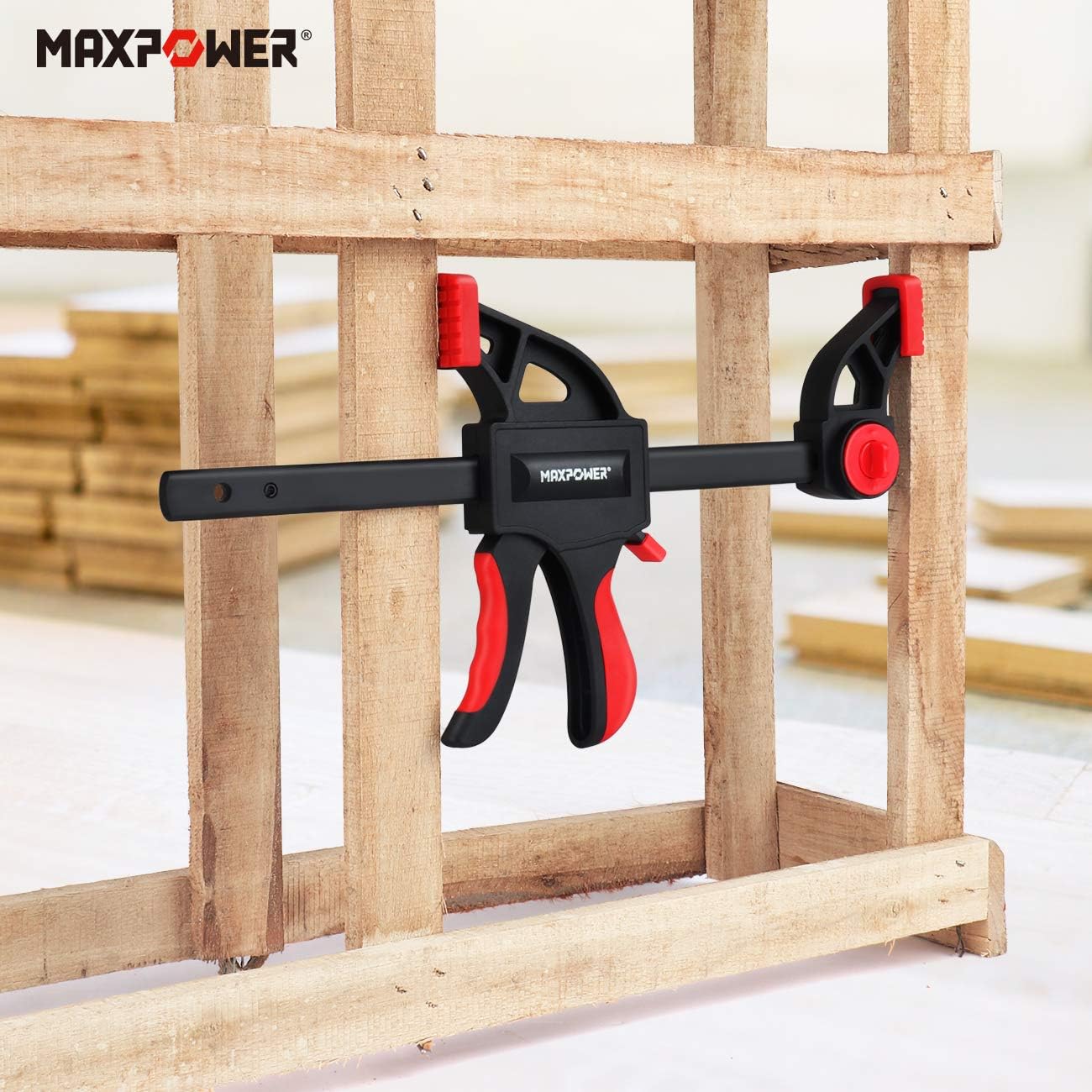 Bar Clamps Set 4PCS Quick Grip Ratchet F Clamp Spreader MAXPOWER