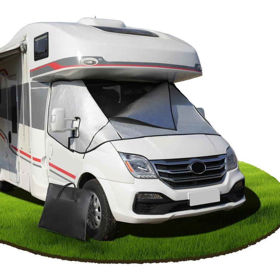 Windscreen Cover Fiat Ducato Aluminium Silver External Zip Motorhome Campervan