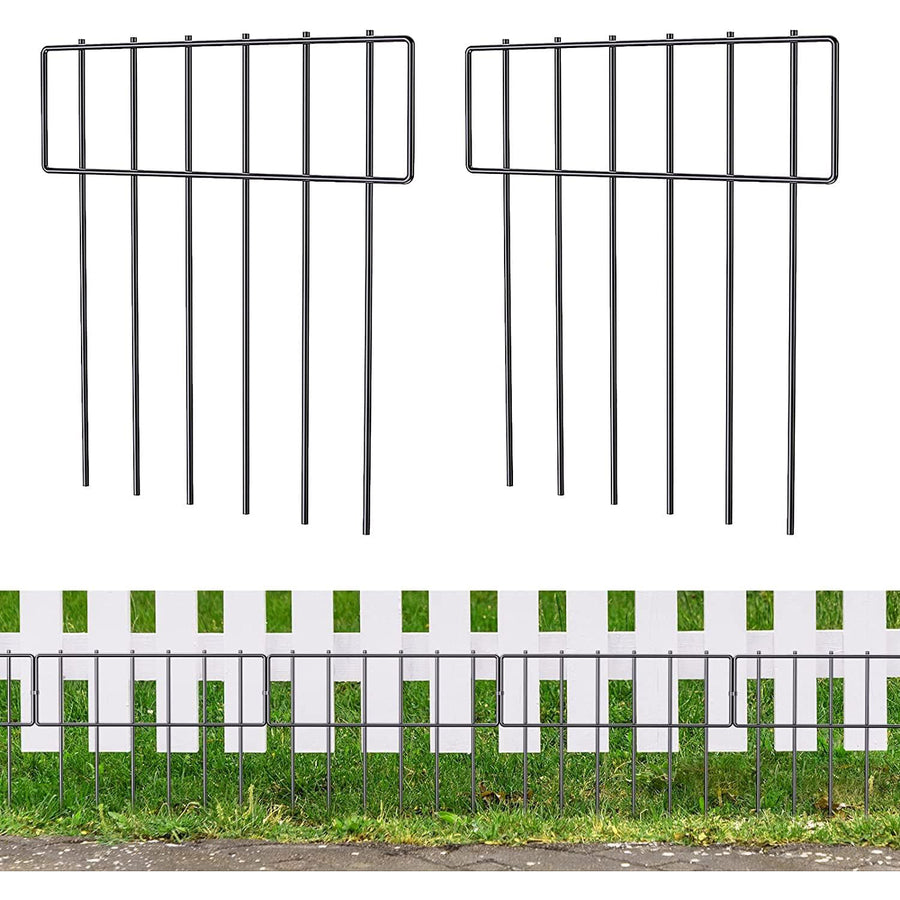 10 Pcs Garden Fence Panels, 13x17'' Metal Barrier Border for Dogs & Outdoor Use - Massive Discounts