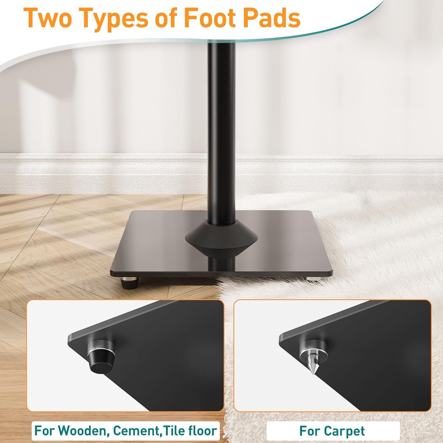Speaker Stands for Sonos Era 300 807mm Floor Stands Pair ELIVED
