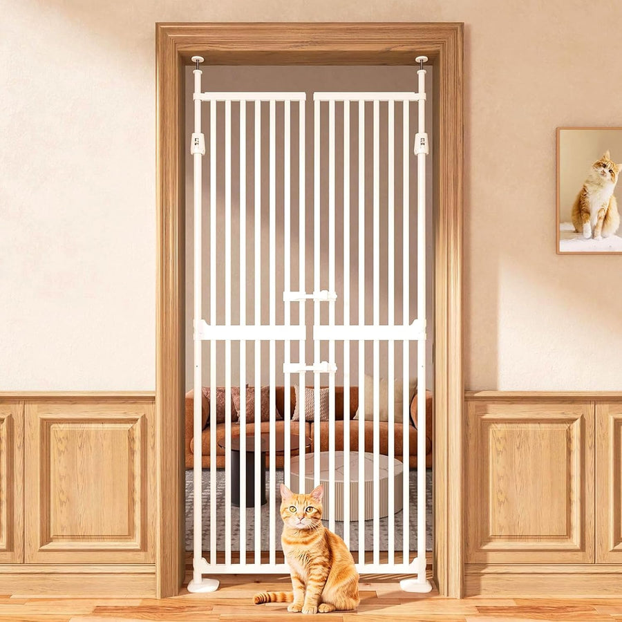 Extra Tall Cat Gate 180cm Pressure Fit No Drill Indoor Pet Safety Gate HAVLOTII
