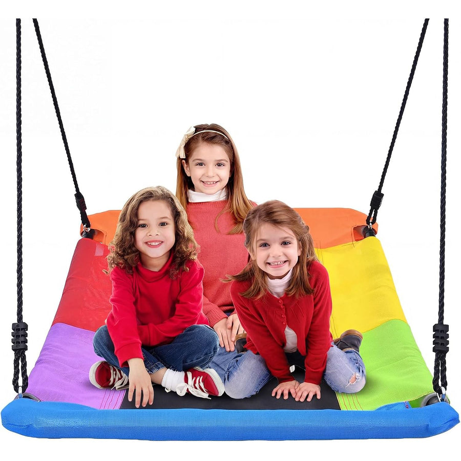 Tree Swing 60 Inch Giant Platform 326kg Weatherproof Kids Adults Trekassy Outdoor