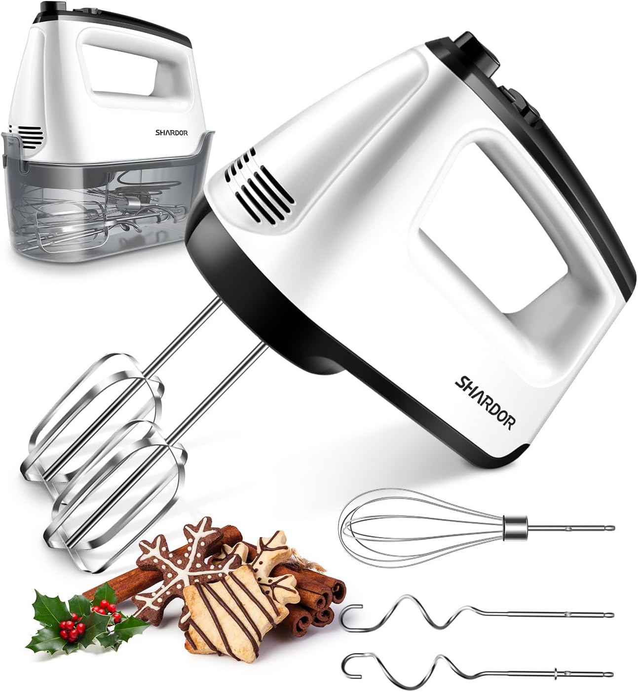 Electric Hand Mixer 400W Only Turbo Copper Motor SHARDOR Whisk