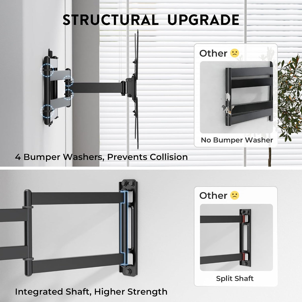 TV Wall Bracket 26-65 Inch 950mm Long Arm 35kg Full Motion Mount BONTEC Universal