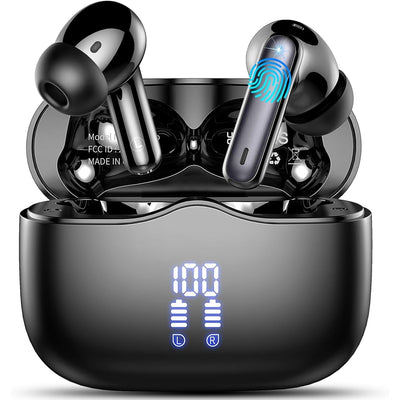 Wireless Earbuds Bluetooth 5.3 ENC Mic 40H Playtime Deep Bass IP7 Waterproof