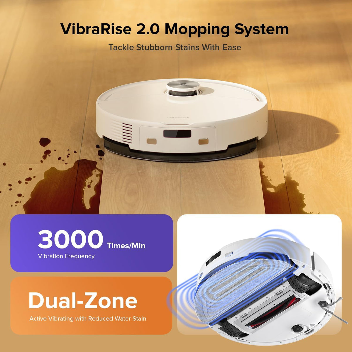 Robot Vacuum Cleaner Mop 10000Pa Powerful Suction Smart Floor roborock Q10 S5