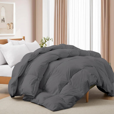 Single Duvet 10.5 Tog Goose Down Feather 135x200 Cotton Washable Deodar