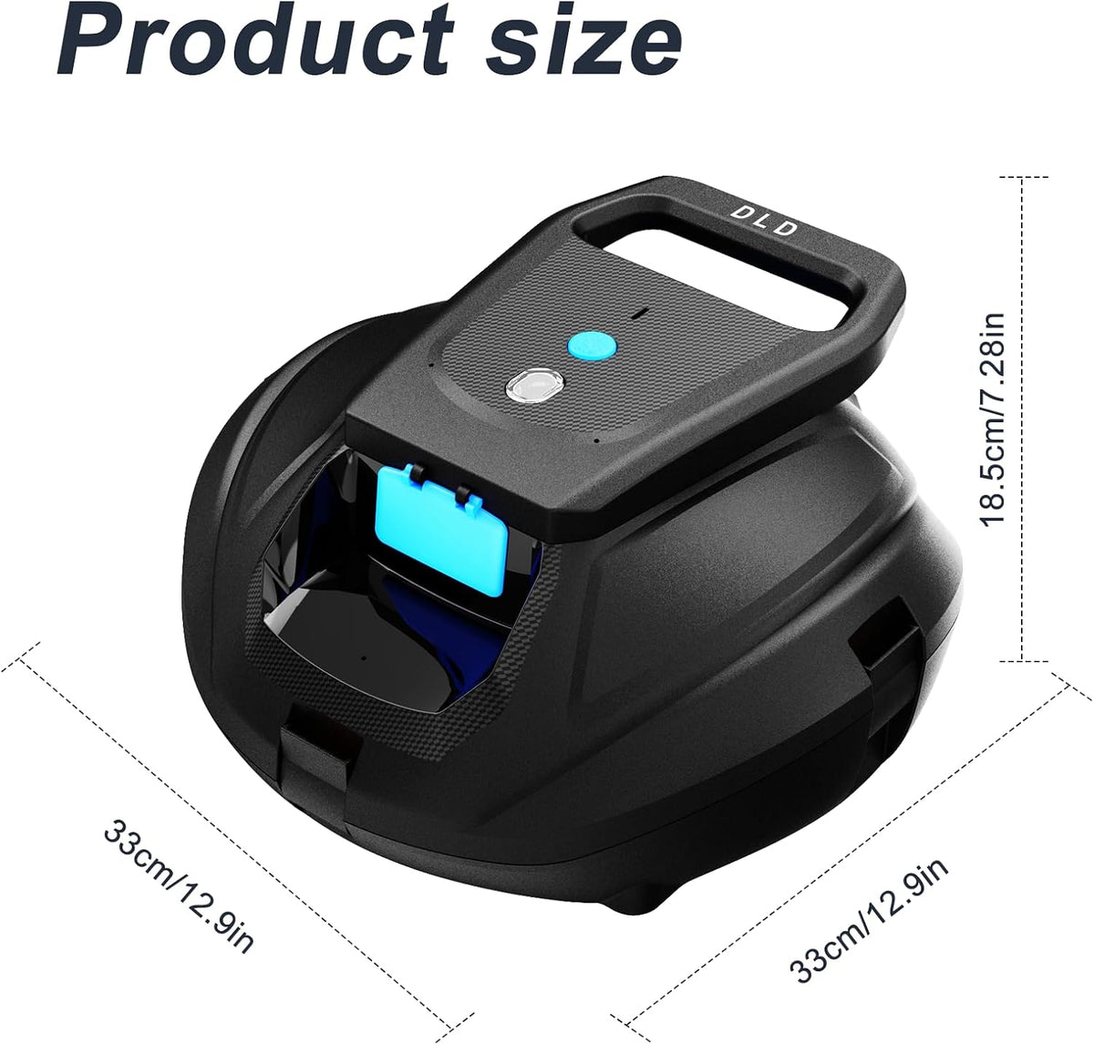 Cordless Robotic Pool Cleaner 4000mAh 120 Min 90m2 Automatic Parking D L D (Broken)