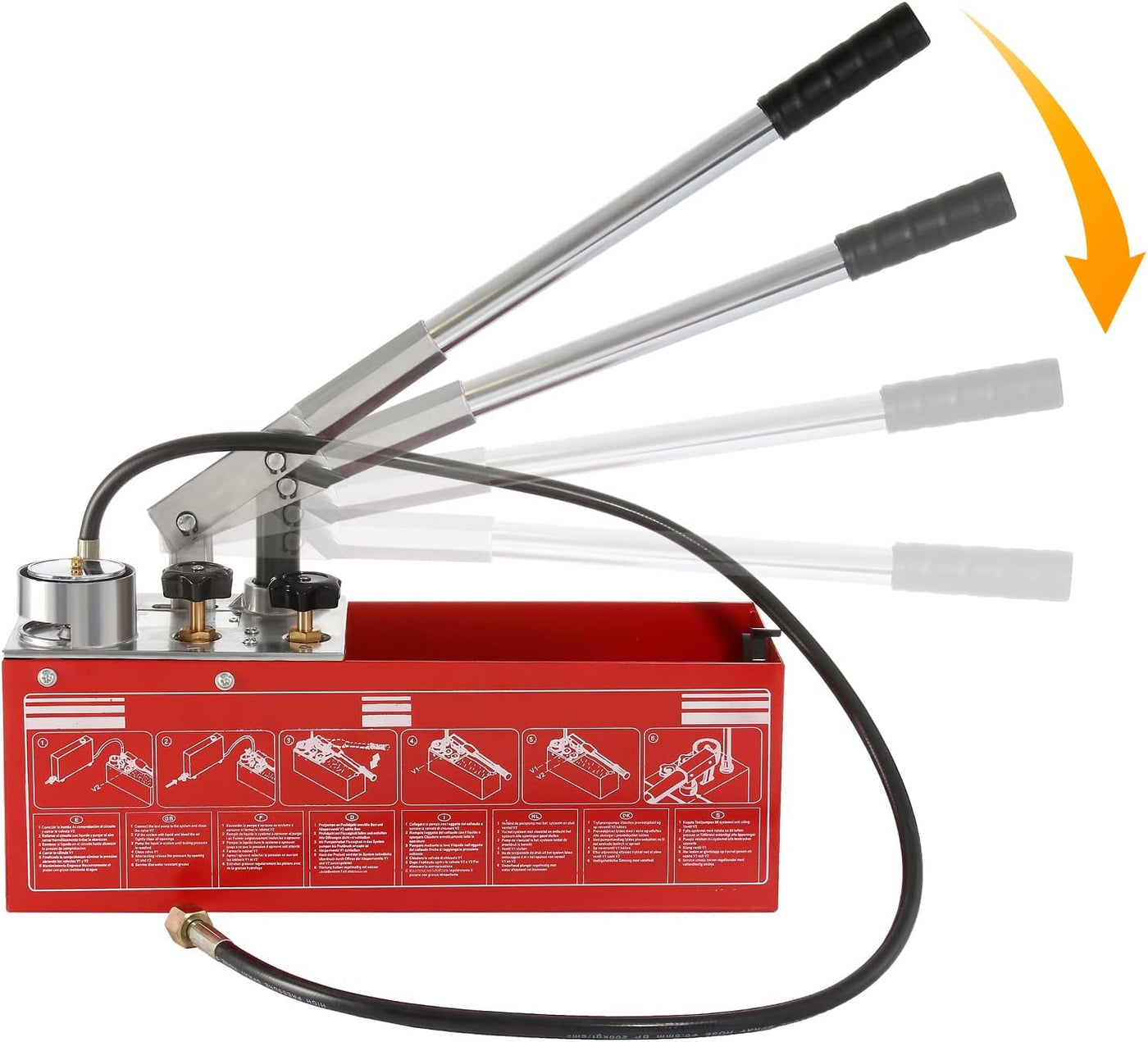 Pressure Test Pump 12L 0-60Bar Plumbing Water Leakage Dyna Living