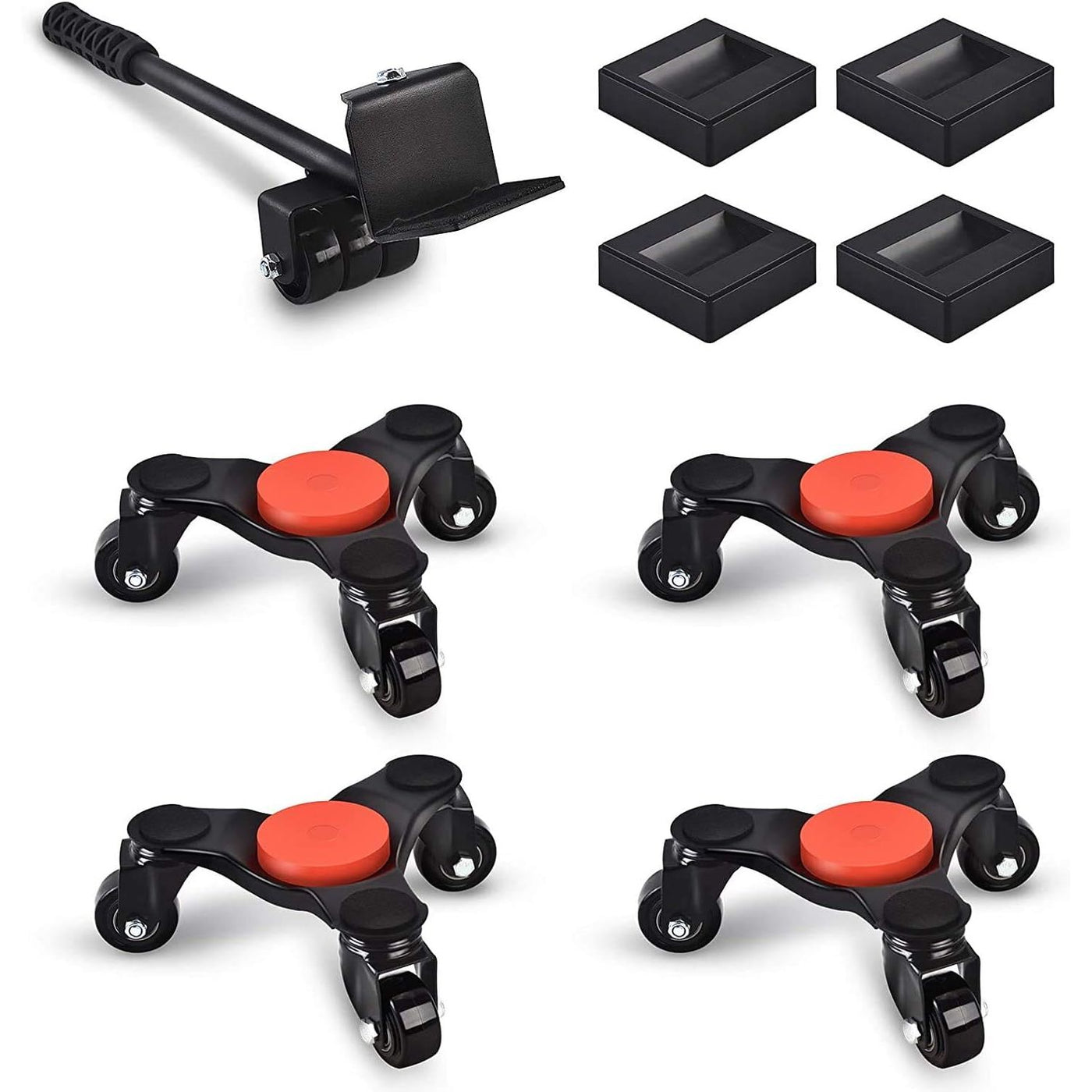 Furniture Mover Dolly 6 Inch Steel Tri Dolly 3 Wheel Heavy Duty Ronlap Lifter