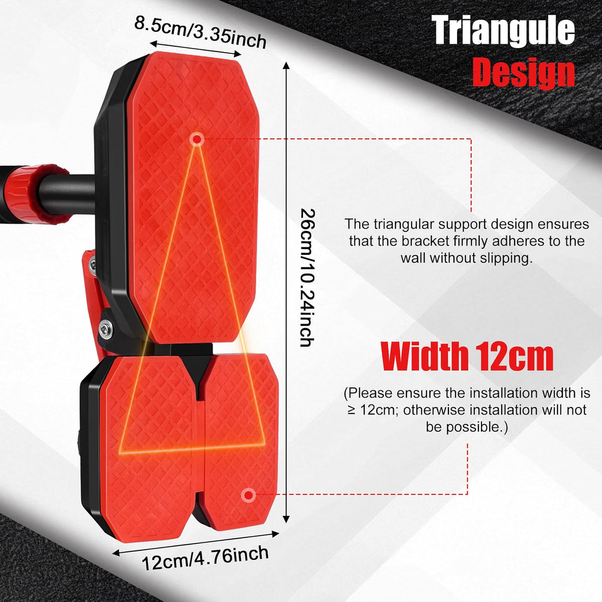 Door Pull Up Bar 76-100cm No Screw Doorway Chin Up Bar Home Gym Workout Equipment