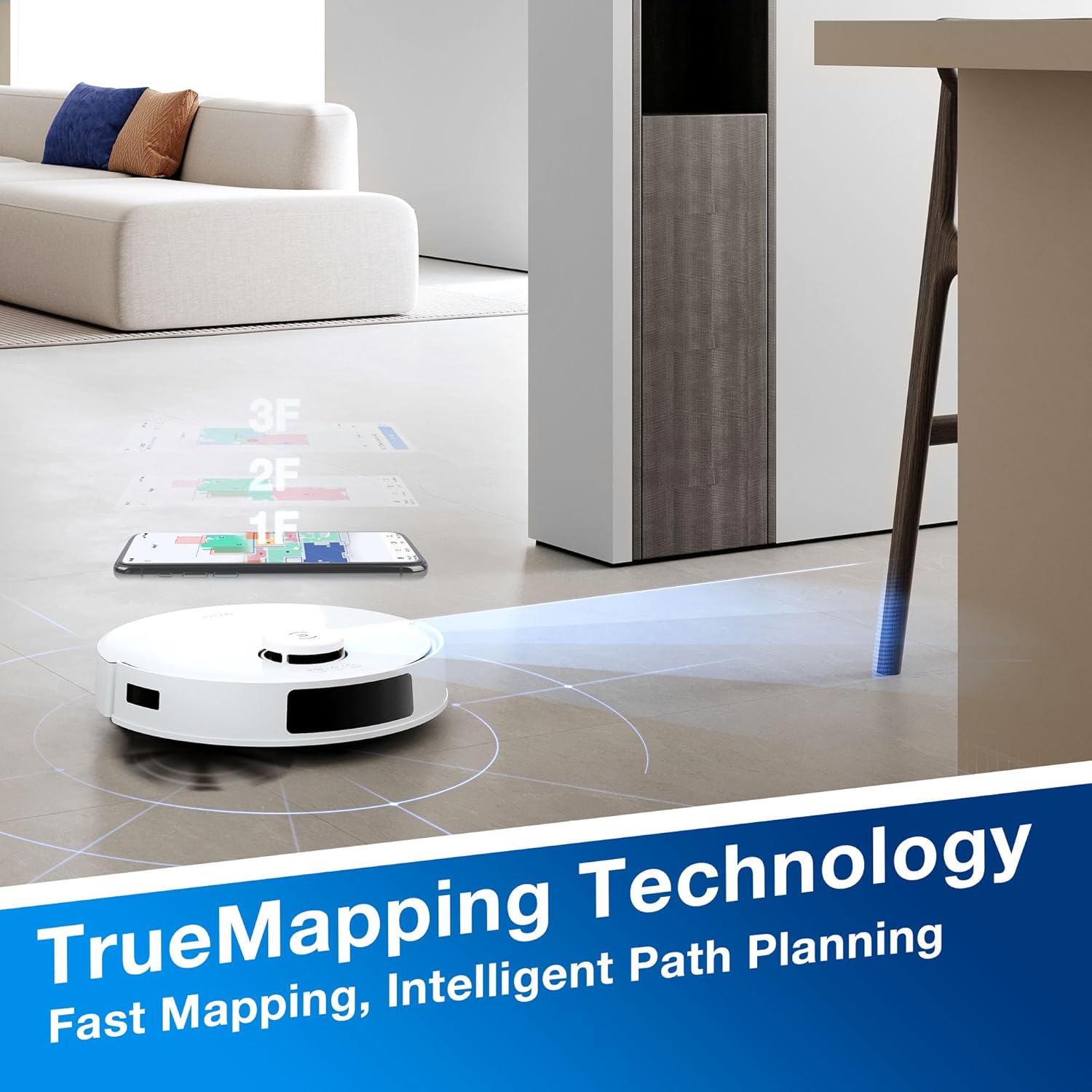 ECOVACS DEEBOT N20 Robot Vacuum with Mop, 8000Pa, 300 Min Runtime