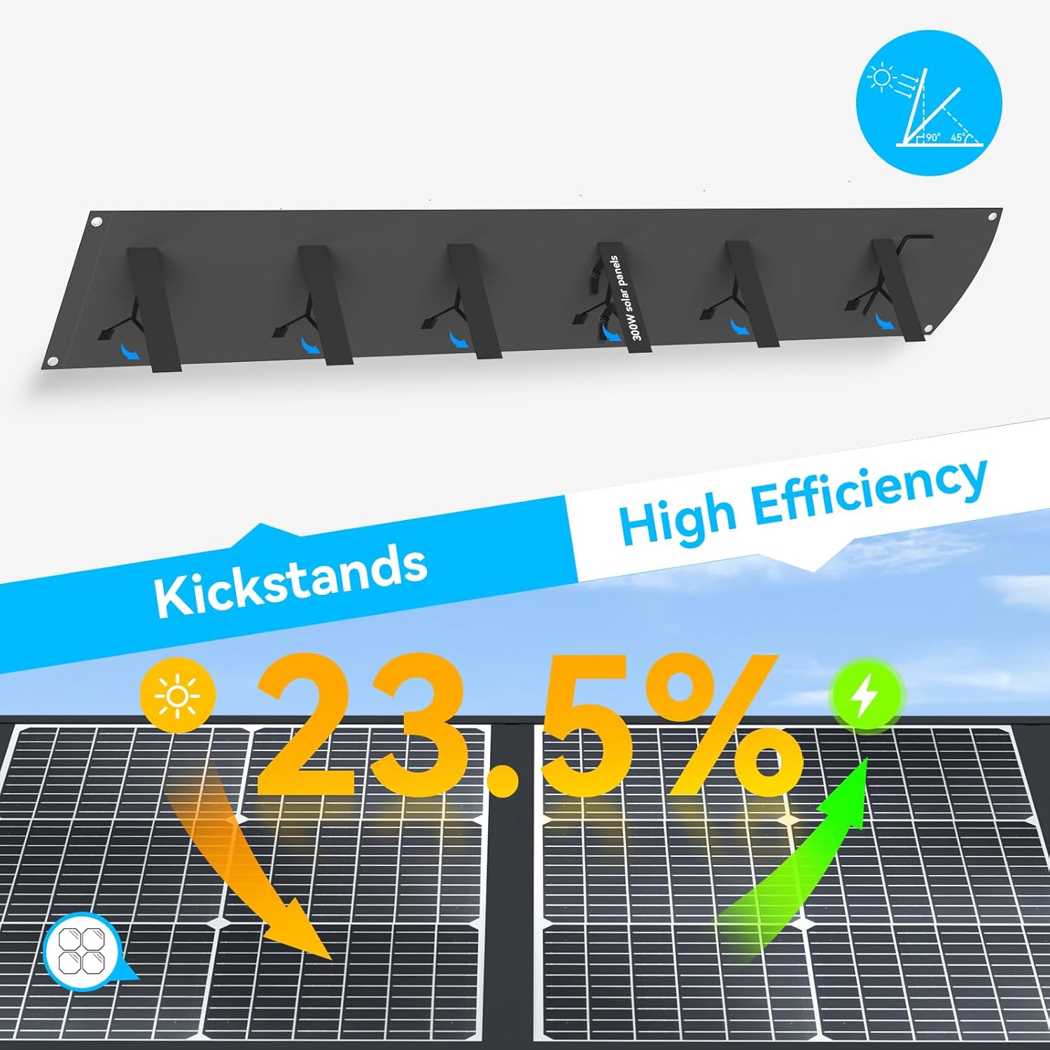 400W Portable Solar Panel Foldable MC4 Solar Generator Ecosonique