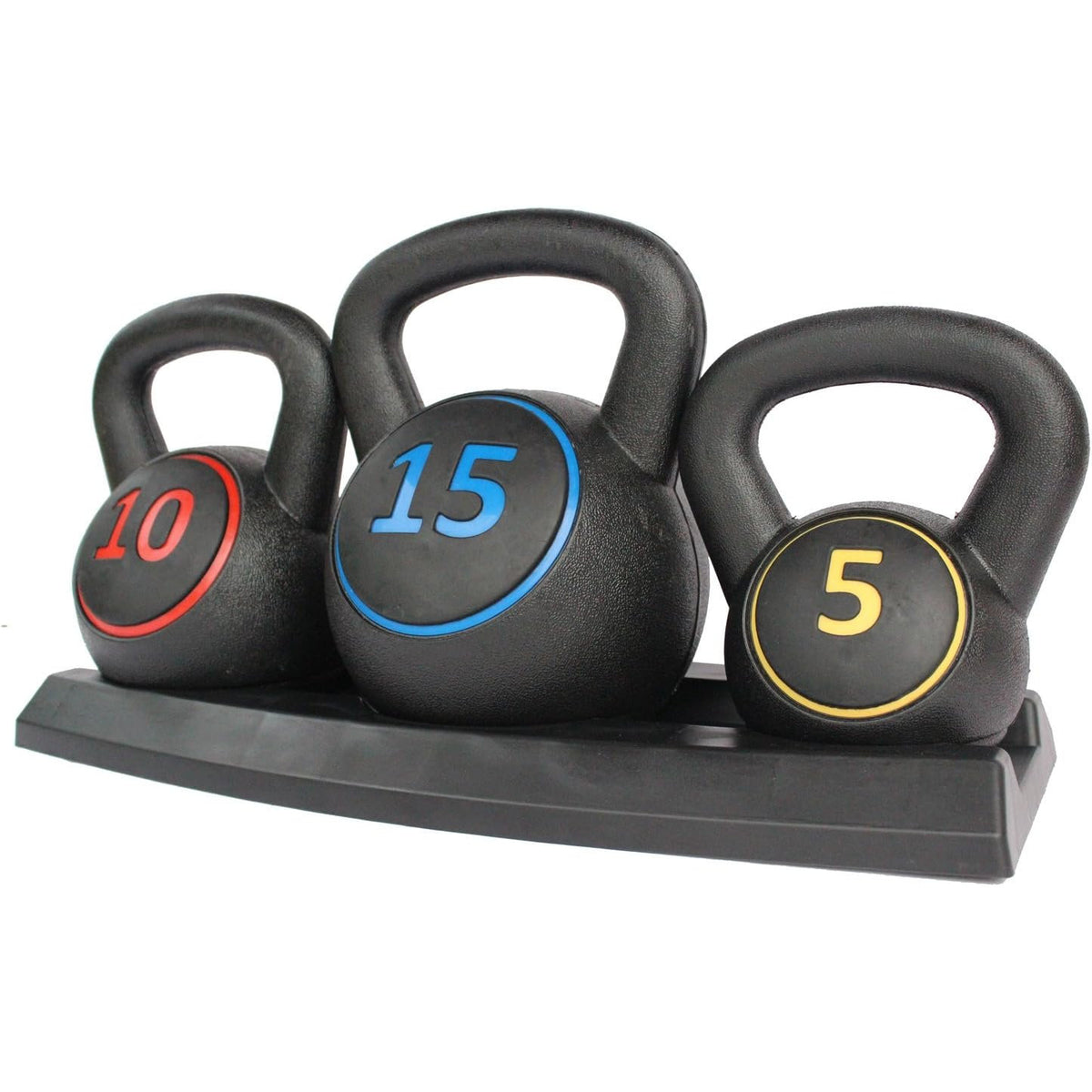 Kettlebell Set 3 Piece 2.2kg 4.5kg 6.8kg Weights Stand Home Gym HIONRE KB01S