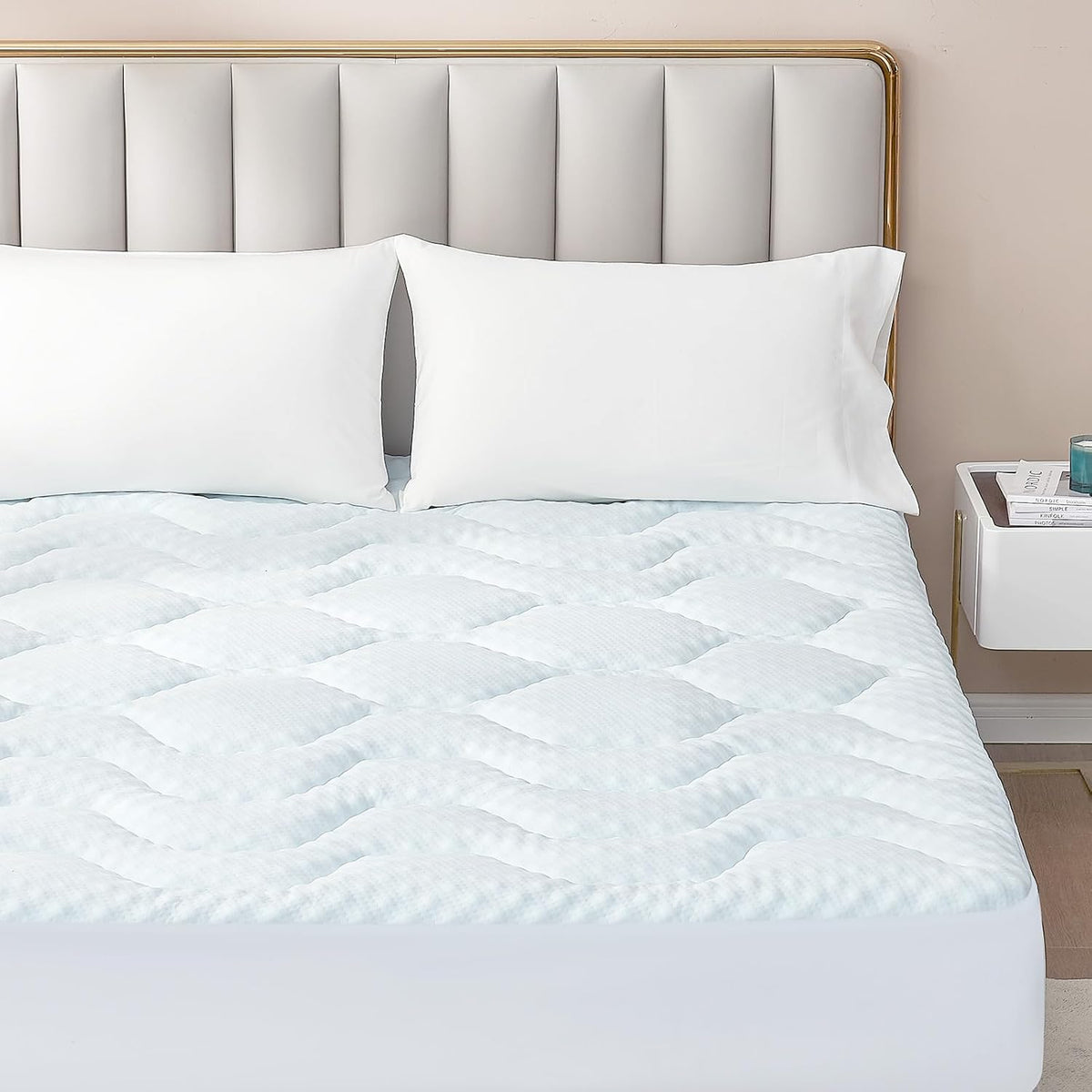 Memory Foam Mattress Topper Single 90x190x3cm White Bed Topper EHEYCIGA Comfort