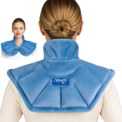 Microwavable Neck Wrap Large Weighted Heated Shoulder Wrap NEWGO Heat Pack