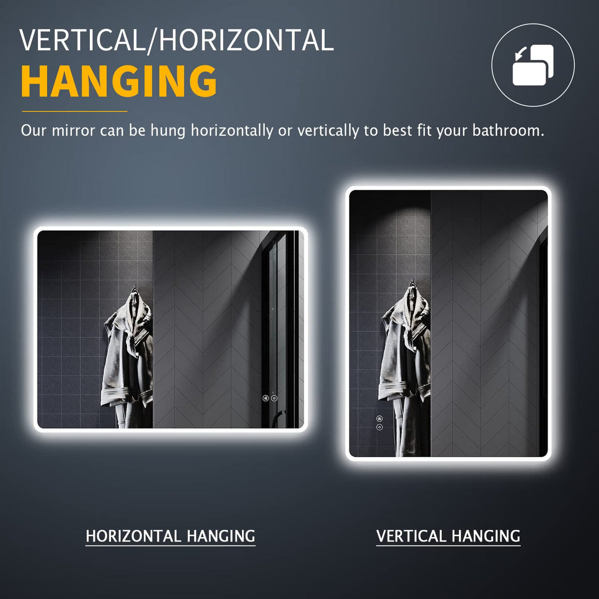 LED Bathroom Mirror 800x600mm Bluetooth Shaver Socket Illuminated ELEGANT Mirror