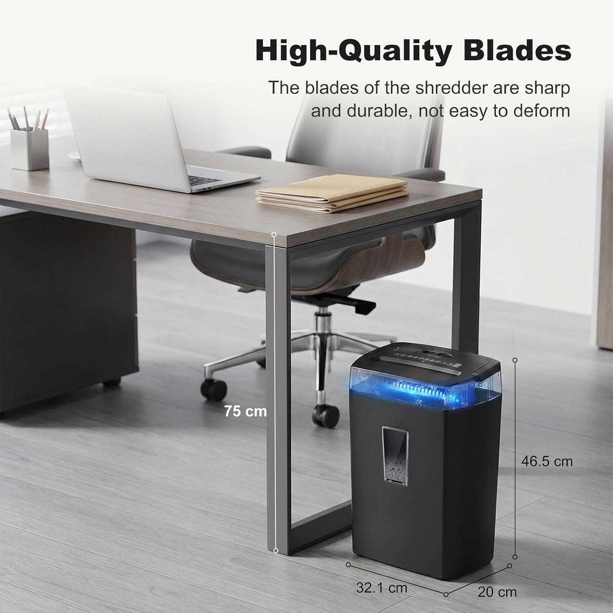 Paper Shredder 12 Sheet Cross Cut Heavy Duty Home Office Document Bonsaii