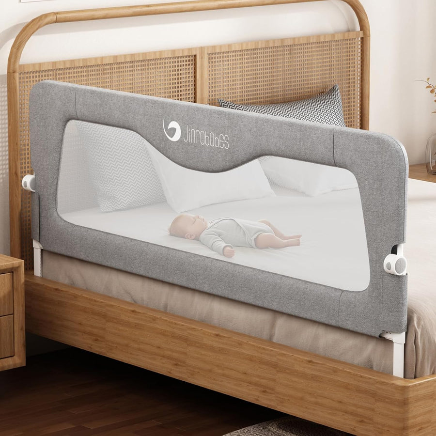 Toddler Bed Rail 120cm Extra Long Foldable Adjustable Height Safety Guard Bedrail