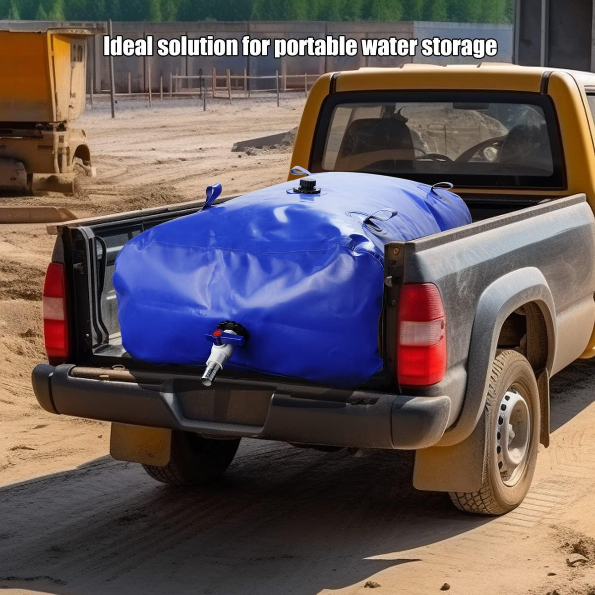 Water Storage Tank 1000L Foldable Portable Bladder Bag Irrigation Emergency Use