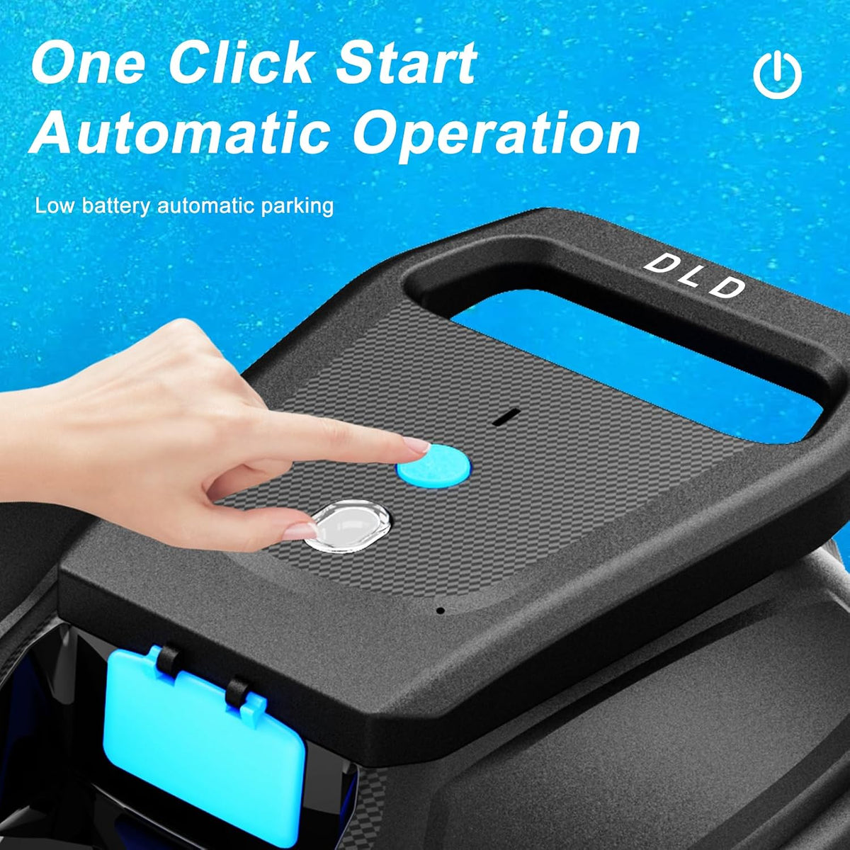 Cordless Robotic Pool Cleaner 4000mAh 120 Min 90m2 Automatic Parking D L D (Broken)