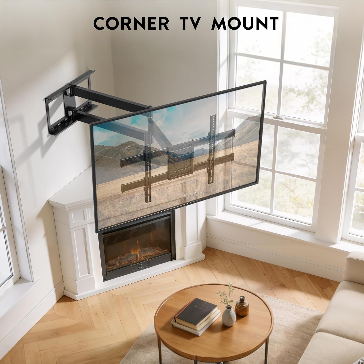 Long Reach TV Wall Bracket 32-75 Inch 1040mm Extension 60kg Full Motion BONTEC