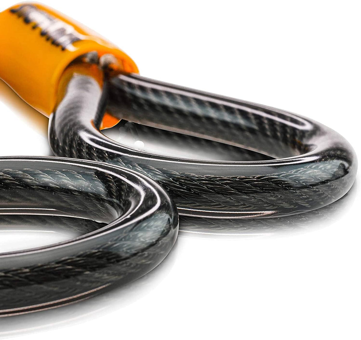 Bike U Lock 16mm Heavy Duty 1.2m Steel Cable 3 Keys Orange SIGTUNA Bicycle Lock