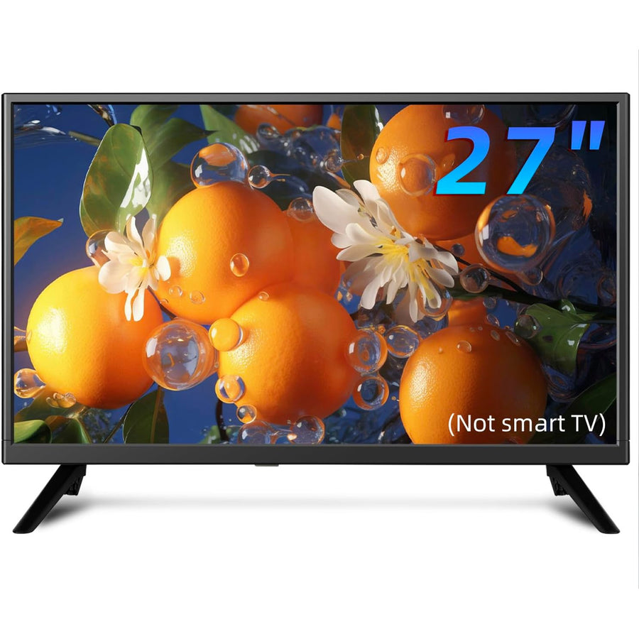 27 Inch LED TV 1080P Full HD Freeview 12V AC HDMI USB Caravan Bedroom ZOSHING