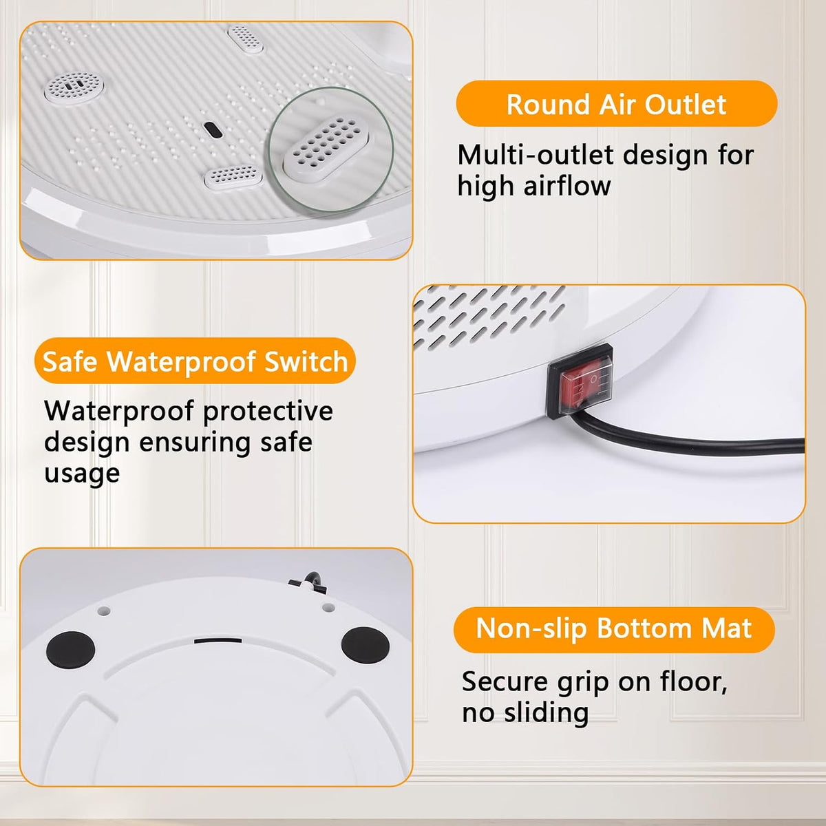Full Body Air Dryer 2500W Pre Warm LED Touch Panel 3 Speed Cold Warm Body Dryer