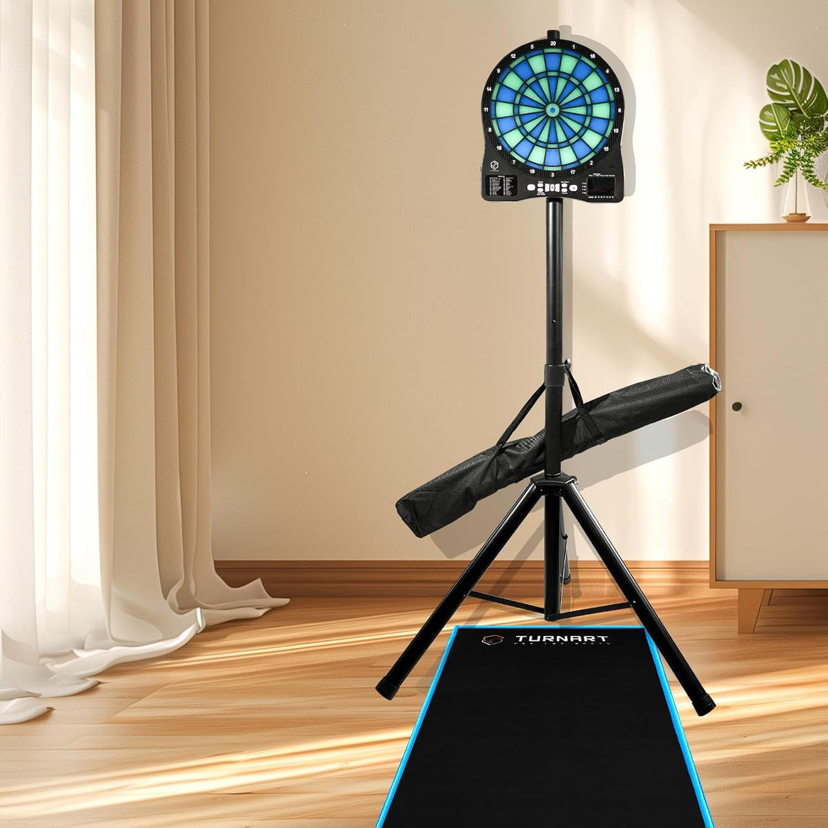 Dartboard Stand 3.7kg Heavy Duty Portable Dart Board Holder Tripod Turnart
