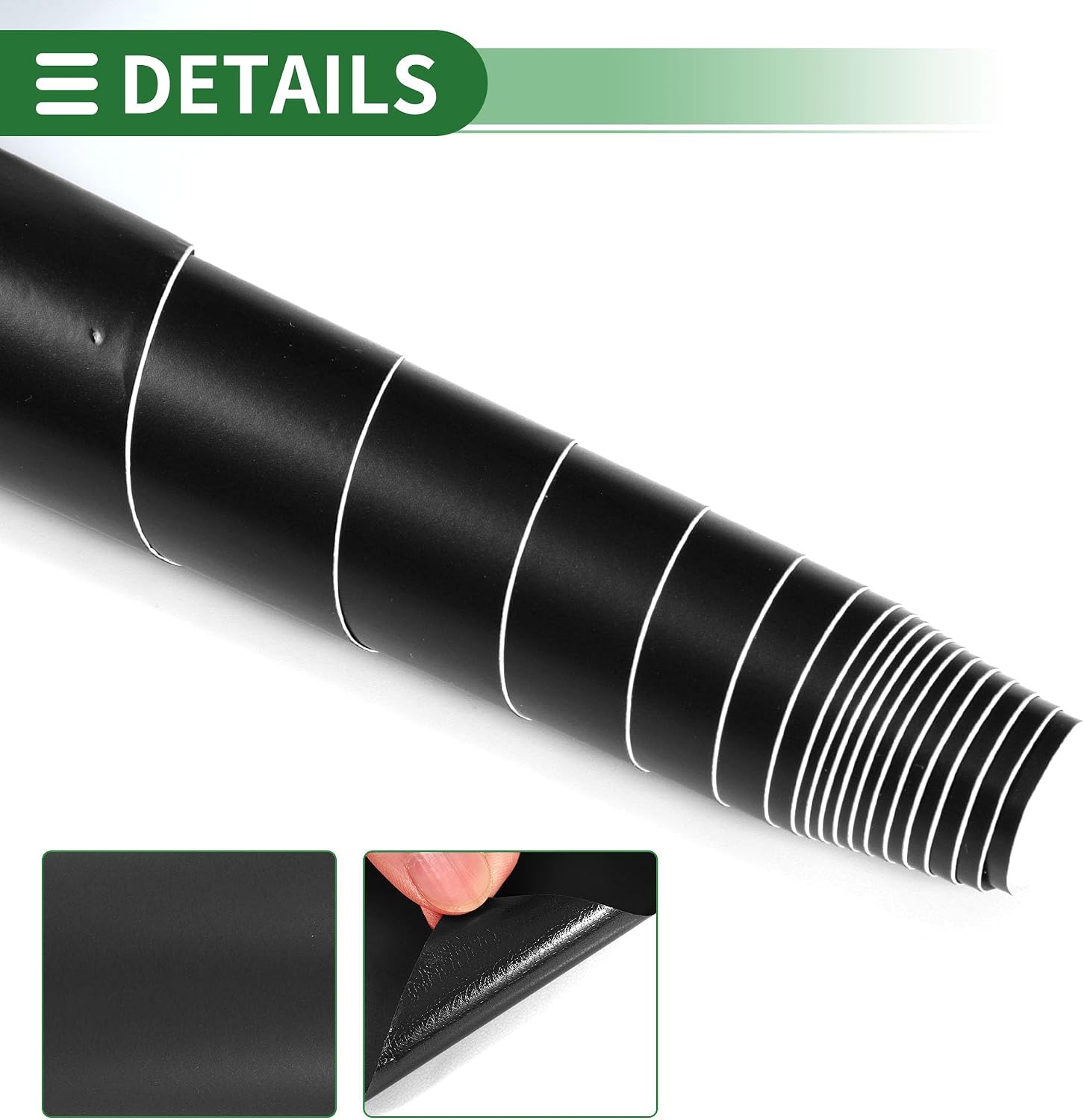 Car Wrap Vinyl 20ft x 59.84 Inch Matte Black Protective PVC Film Motoforti Roll