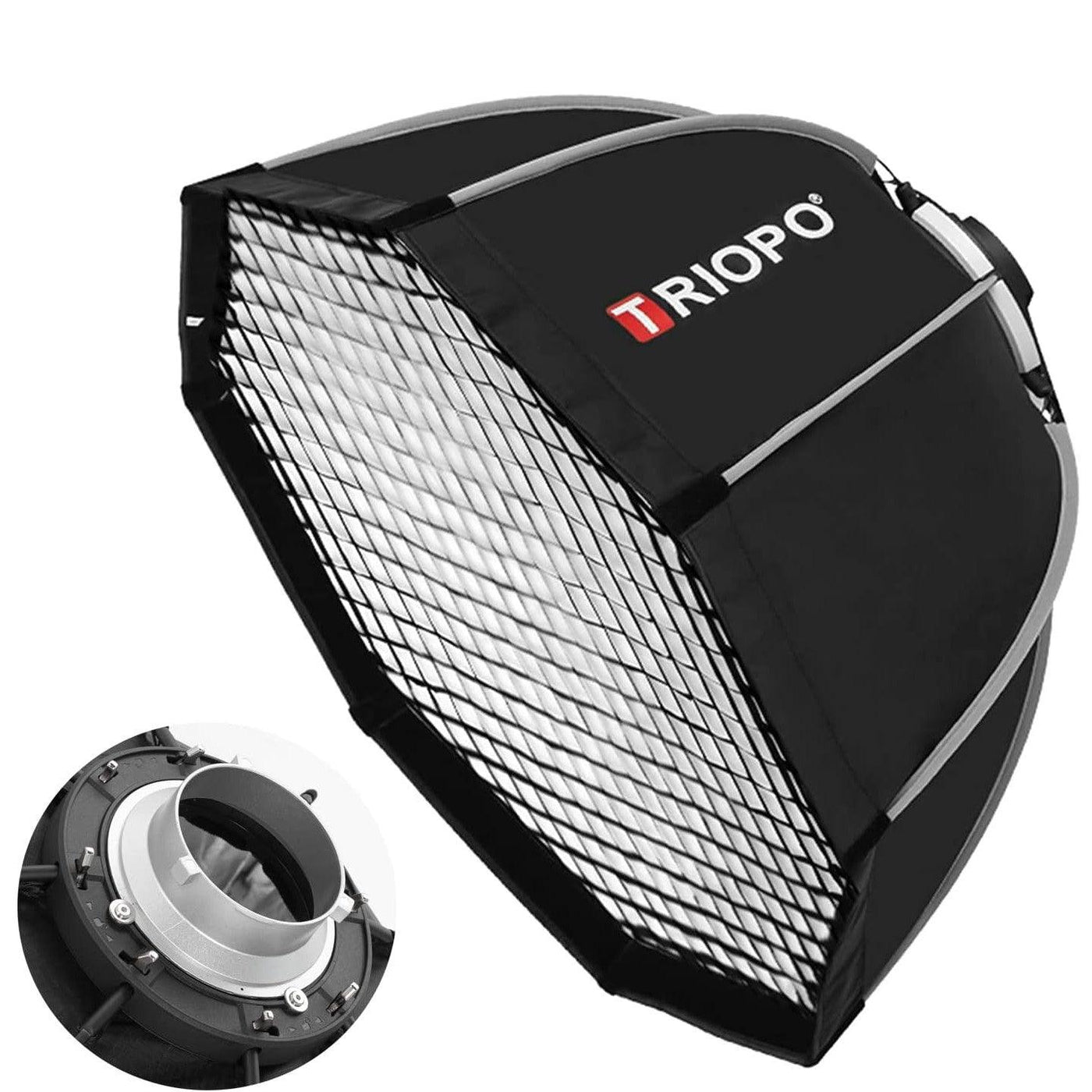 Triopo 65cm Portable Bowens Mount Octagon Softbox with Honeycomb Grid - Massive Discounts