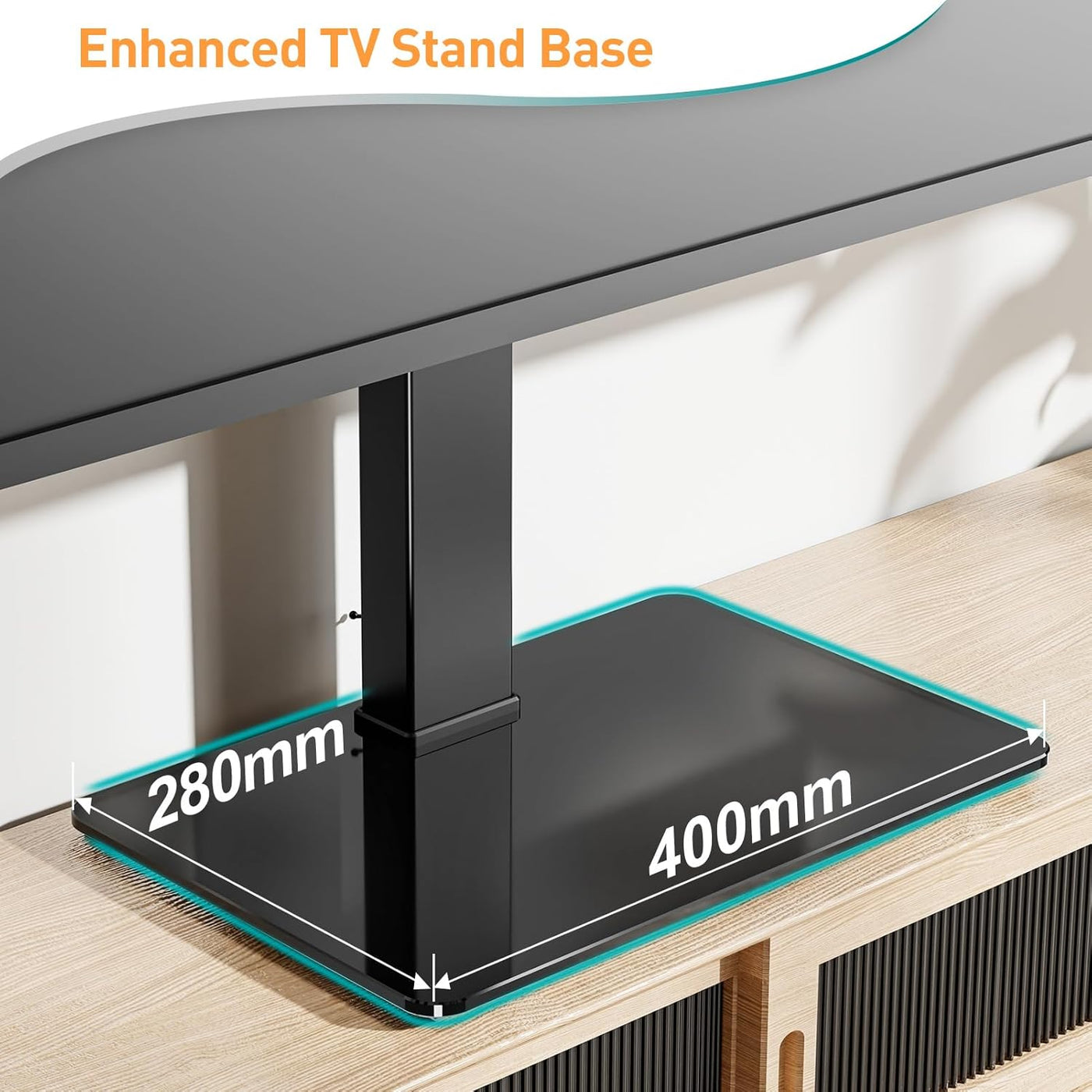 Swivel Table Top TV Stand 37-70 Inch Height Adjustable VESA ELIVED