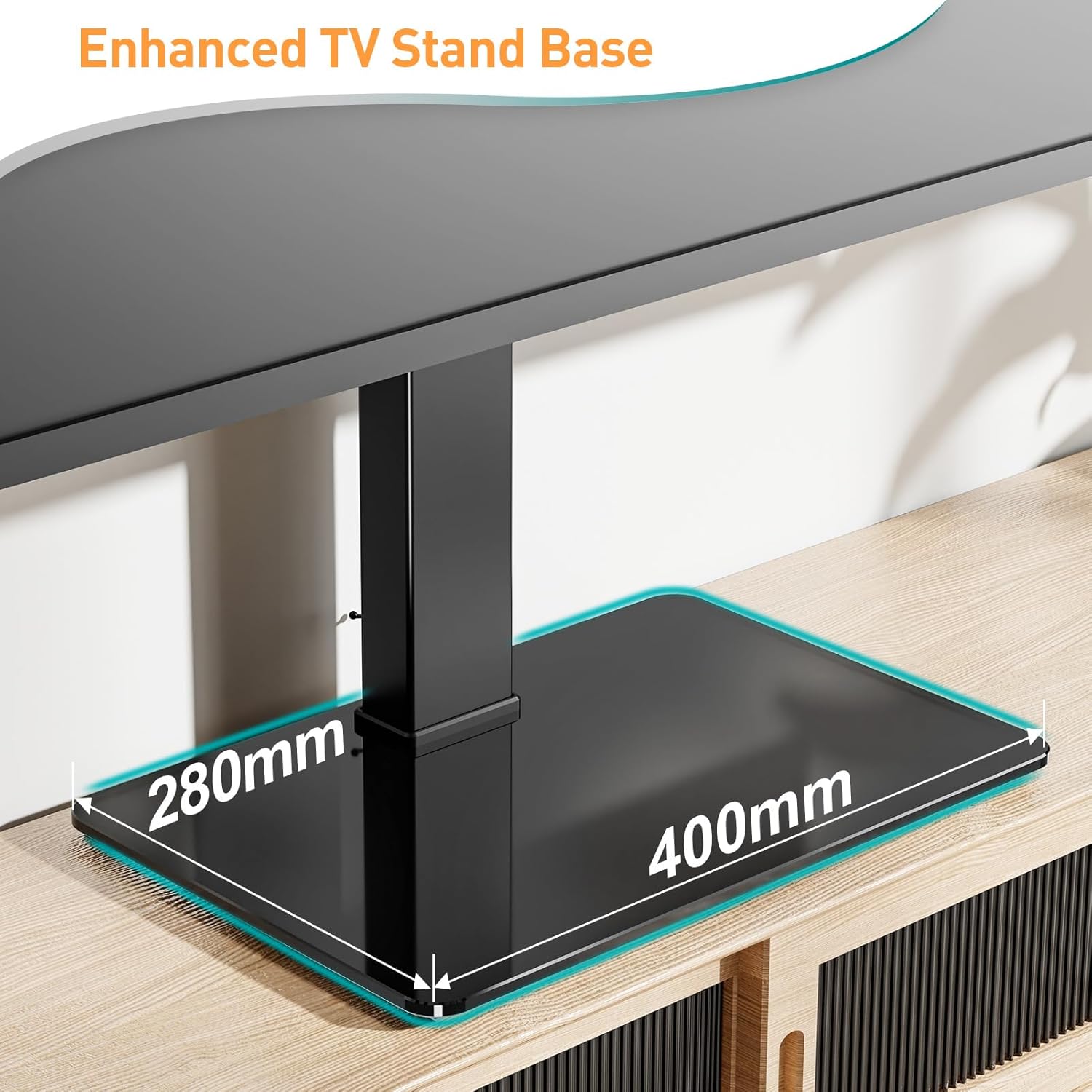 Swivel Table Top TV Stand 37-70 Inch Height Adjustable VESA ELIVED