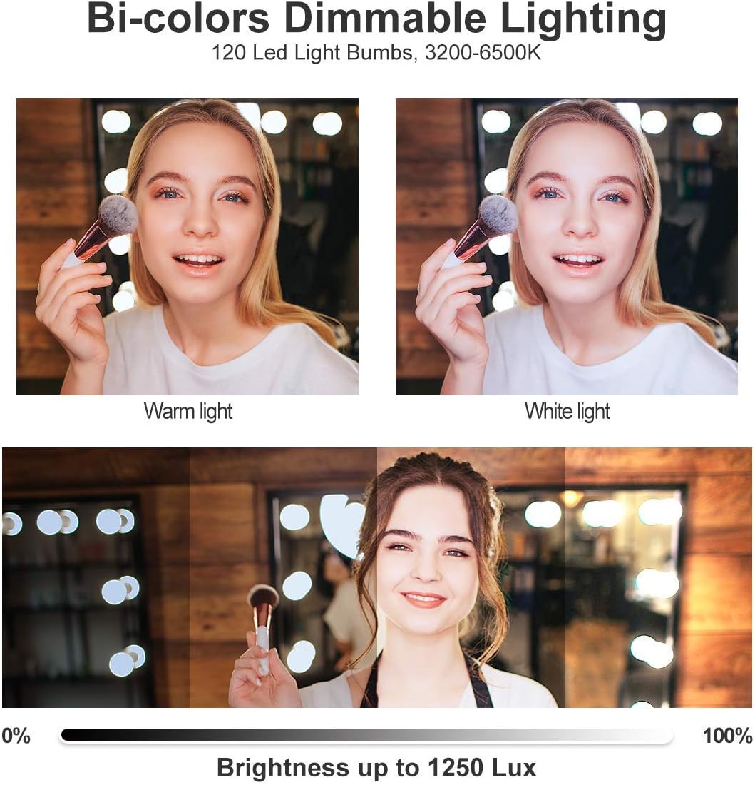 LED Video Light Panel 3100mAh Rechargeable 3200-6500K Dimmable VIJIM VL120 Camera