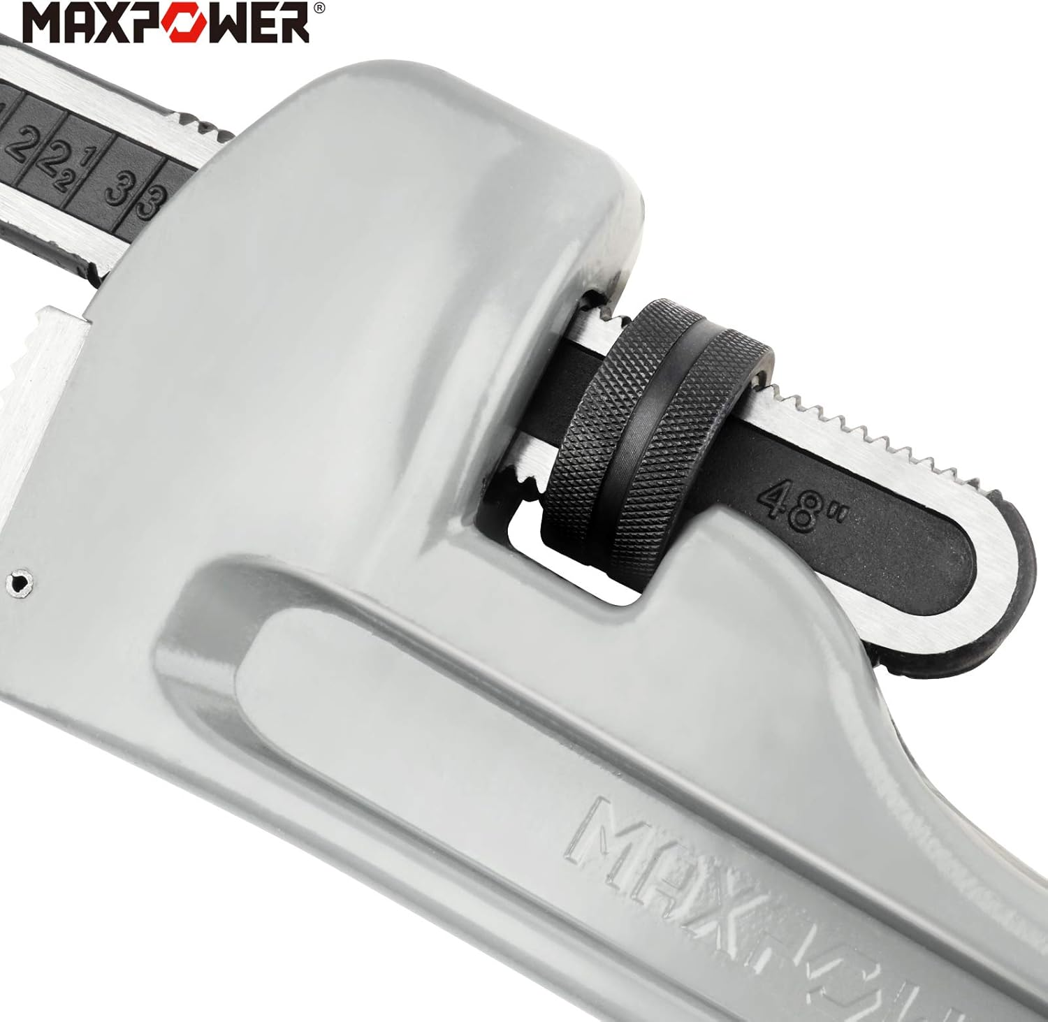 Aluminum Pipe Wrench 122cm Heavy Duty Plumber Stillson MAXPOWER