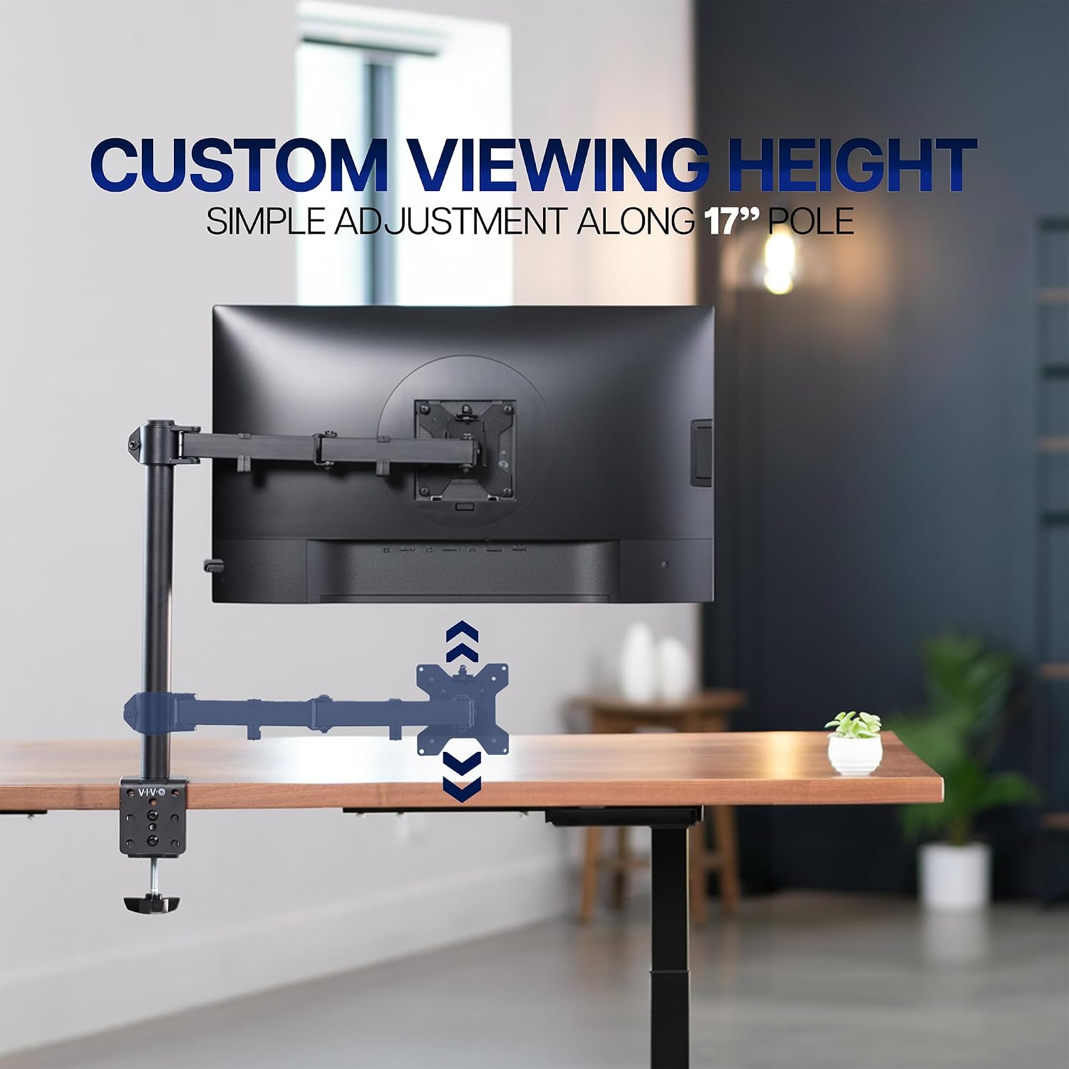 Single Monitor Arm 32 Inch 38 Ultrawide Adjustable VESA VIVO