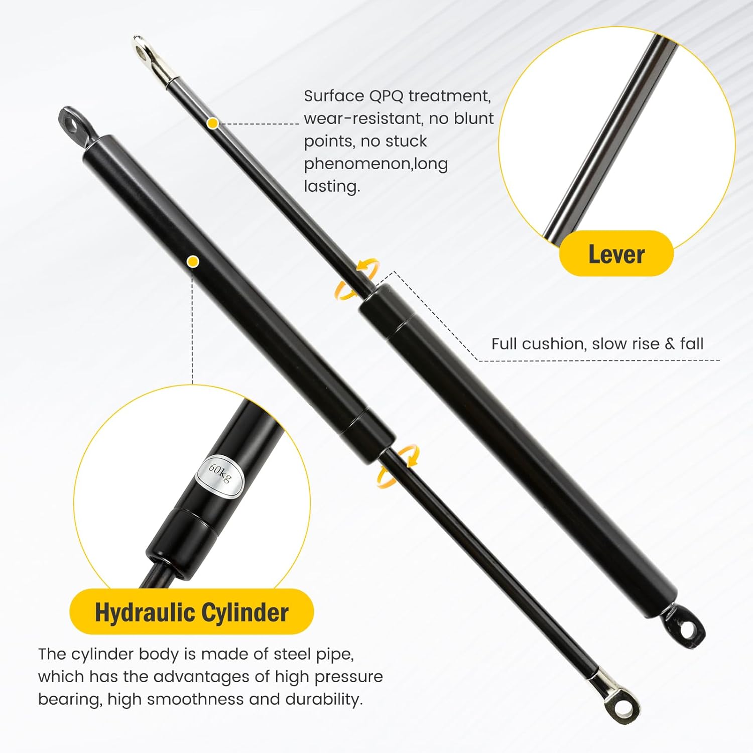 Storage Bed Lift Mechanism 3FT Heavy Duty Gas Spring Kit Dyna Living